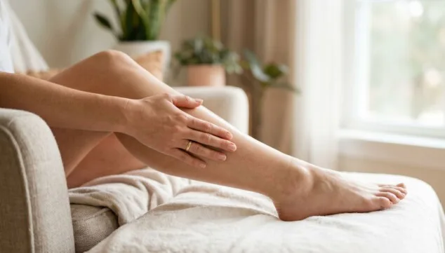 piernas ligeras y un momento necesario de descanso en casa