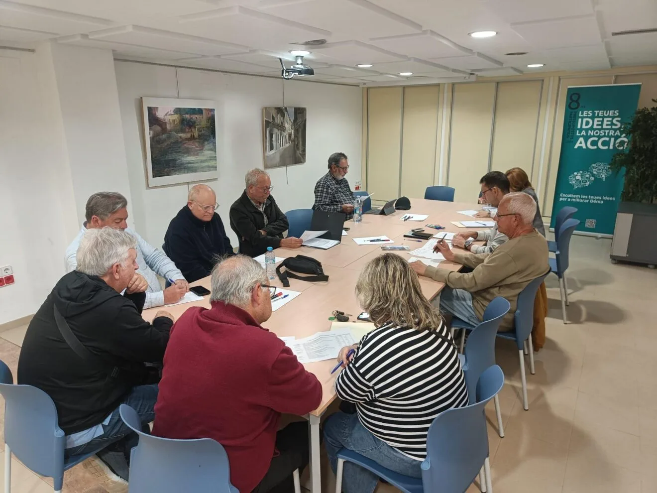 Vista general de la reunión del Consejo de Participación Vecinal de Dénia.