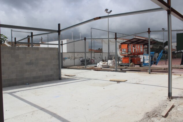 Imagen: Trabajos de mejora en el colegio