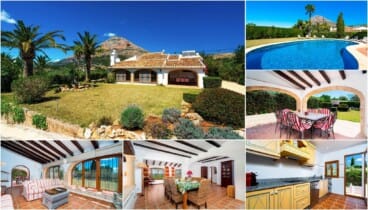 villa mediterranea con vistas al mar en javea