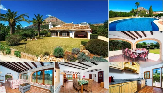 villa mediterranea con vistas al mar en javea