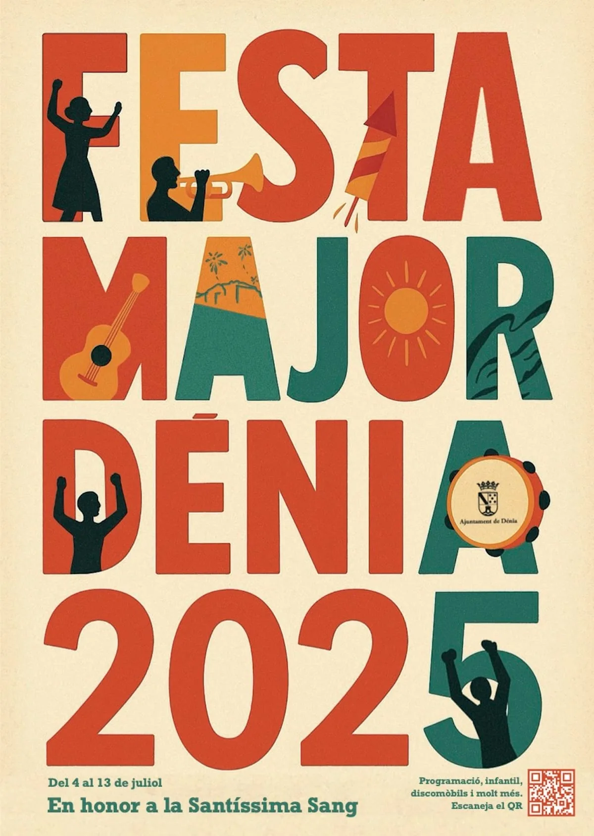 Cartel de las Fiestas de Dénia 2025