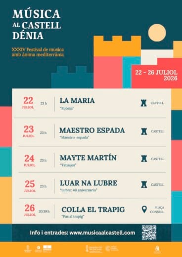 Cartel del Música al Castell 2026