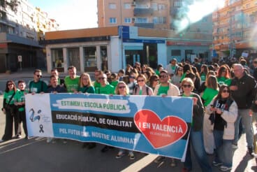 concentracion por la educacion publica en denia