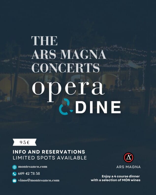 Entre viñedos y con música en directo: la cena con ópera que cambiará las reglas este verano 2 concierto de ars magna concerts en montesanco