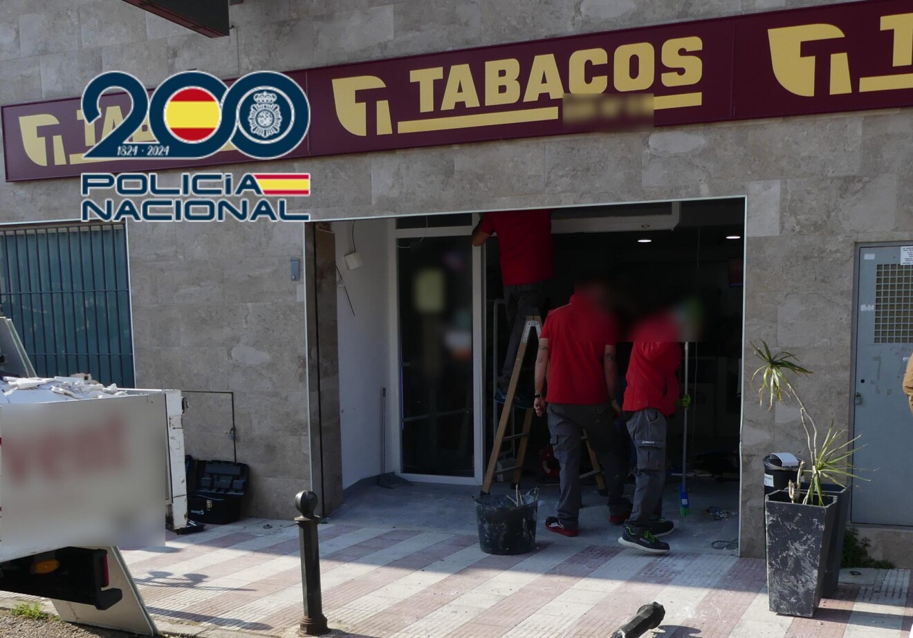 Robo en estanco de Dénia por alunizaje