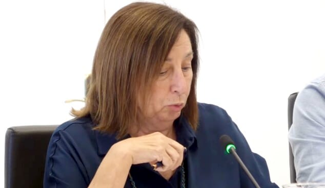 Imagen: Intervención de la lídes popular, Pepa Font