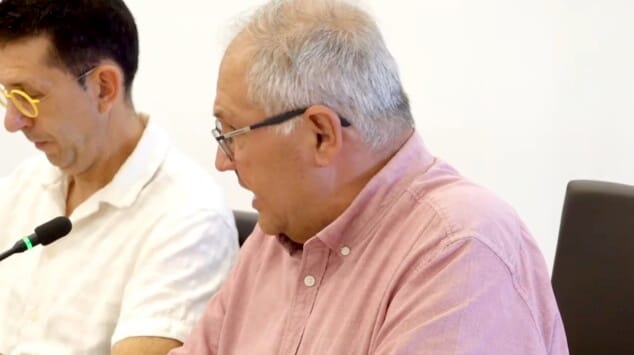 Imagen: Intervención de Mario Vidal, de Gent de Dénia
