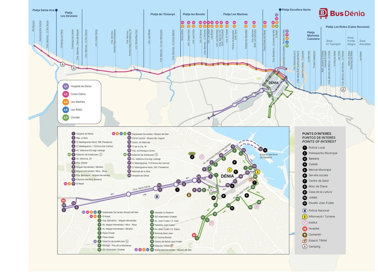 Mapa del nuevo BusDénia