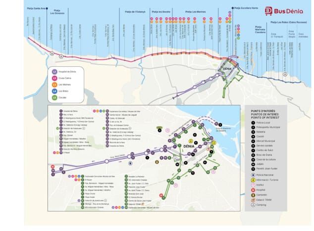 Imagen: Mapa del nuevo BusDénia