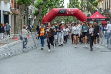 La marea solidaria recorriendo el centro de la ciudad