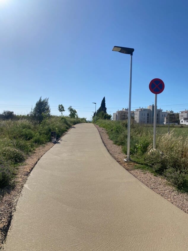 Imagen: Perspectiva del trazado tras los trabajos de adecuación para combatir el impacto térmico