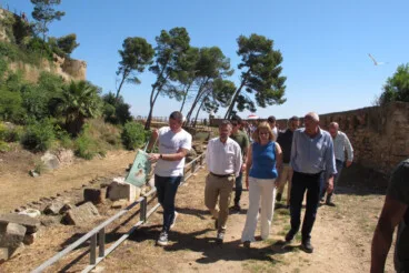 Pilar Bernabé visita el Castell de Dénia tras la rehabilitación (20)