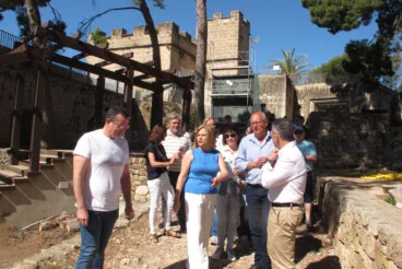 Pilar Bernabé visita el Castell de Dénia tras la rehabilitación (38)