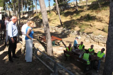 Pilar Bernabé visita el Castell de Dénia tras la rehabilitación (41)