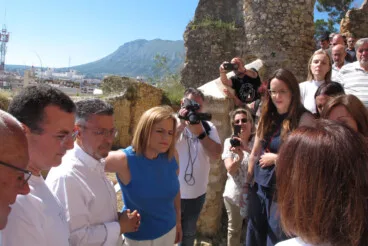 Pilar Bernabé visita el Castell de Dénia tras la rehabilitación (56)