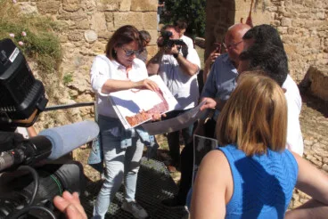 Pilar Bernabé visita el Castell de Dénia tras la rehabilitación (58)