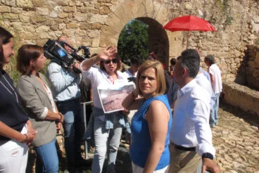 Pilar Bernabé visita el Castell de Dénia tras la rehabilitación (60)
