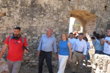 Pilar Bernabé visita el Castell de Dénia tras la rehabilitación (61)