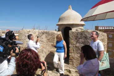 Pilar Bernabé visita el Castell de Dénia tras la rehabilitación (7)