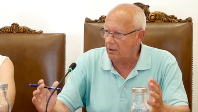 Imagen: Vicent Grimalt durante su intervención