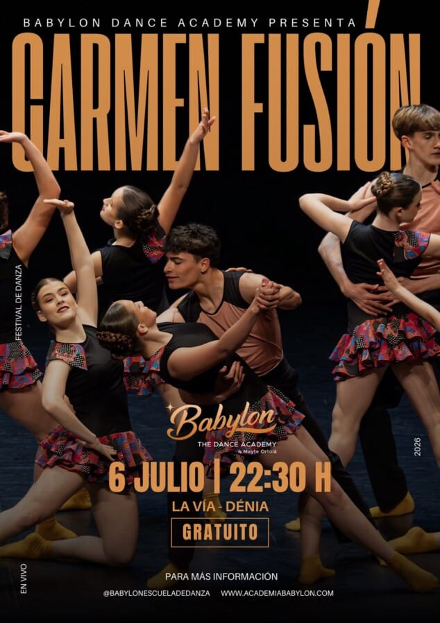 Babylon Escuela de Danza ultima los detalles de su Gala Infantil y lanza las nuevas matrículas para septiembre 4 Imagen: Ballet Carmen Fusión, el 6 de julio de la mano de Babylon Escuela de Danza