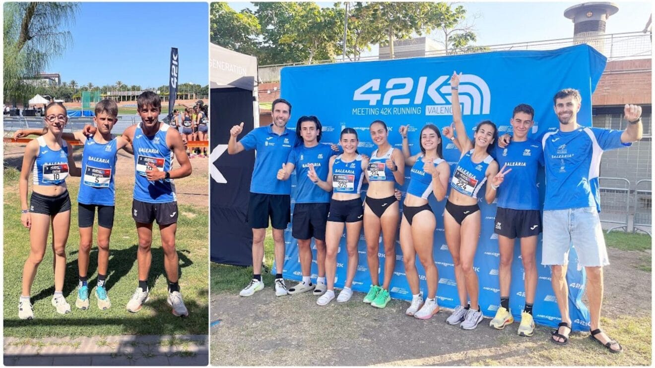 Atletas del C.A. Baleària Diànium en el Meeting 42k de Valencia