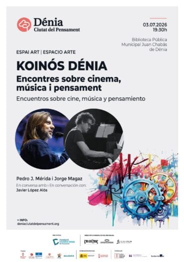Cartel del cuarto encuentro de Koinós Dénia sobre música de cine