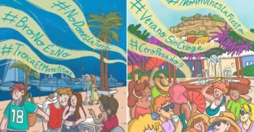 carteles de la campana estival contra el acoso en denia