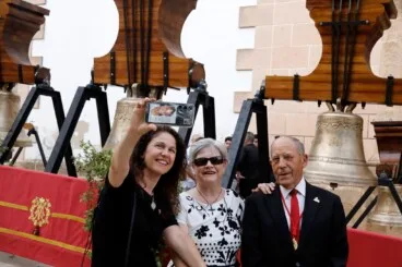 Comienza el montaje en el campanario de la Asunción tras un fin de semana de expectación en Dénia 5