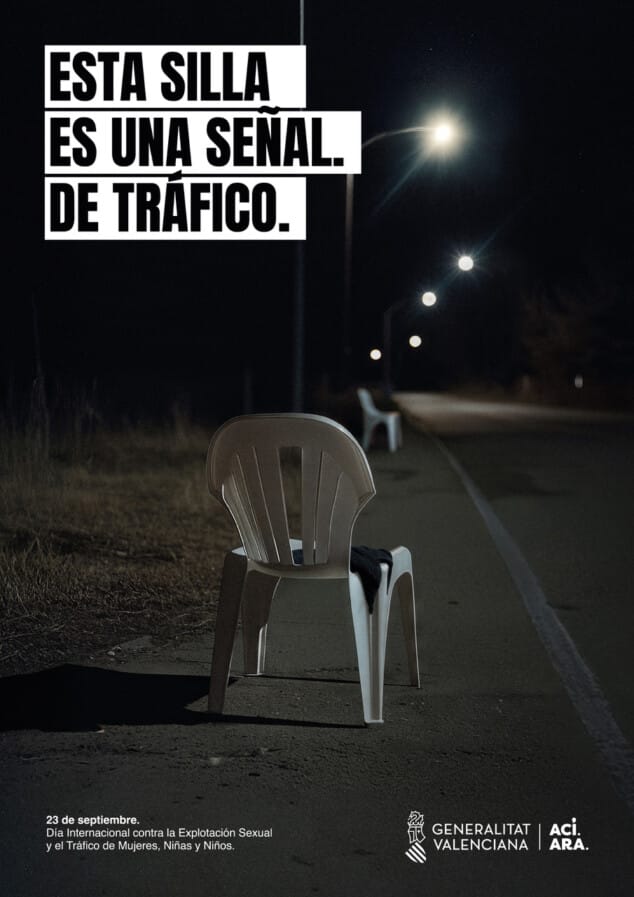Imagen: Esta silla es una señal. De tráfico