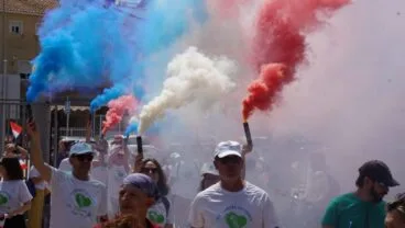 Llegada de la VIII Carrera Solidaria a Dénia