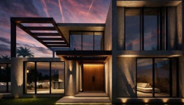 Materiales nobles e iluminación arquitectónica en perfecta armonía