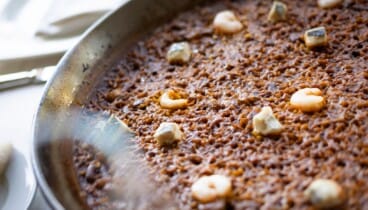 Paellas y fideuà con producto fresco