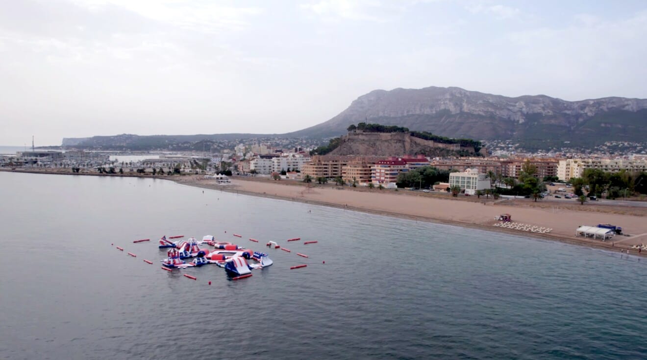 Playa Punta del Raset desde el mar