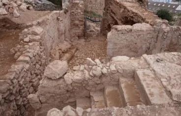 Portal dels Socros, escaleras de acceso al pas de ronda