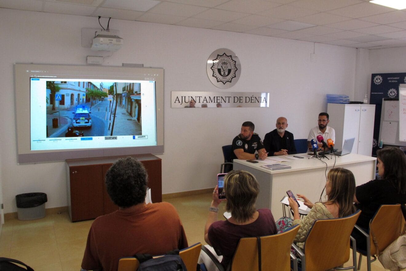 Presentación del nuevo sistema de cámaras de seguridad de Dénia