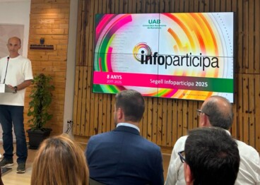 Acto de entrega del Sello Infoparticipa 2025 en Gandia