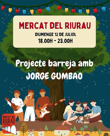 Actuación Jorge Gumbau en el Mercat del Riurau de Jesús Pobre