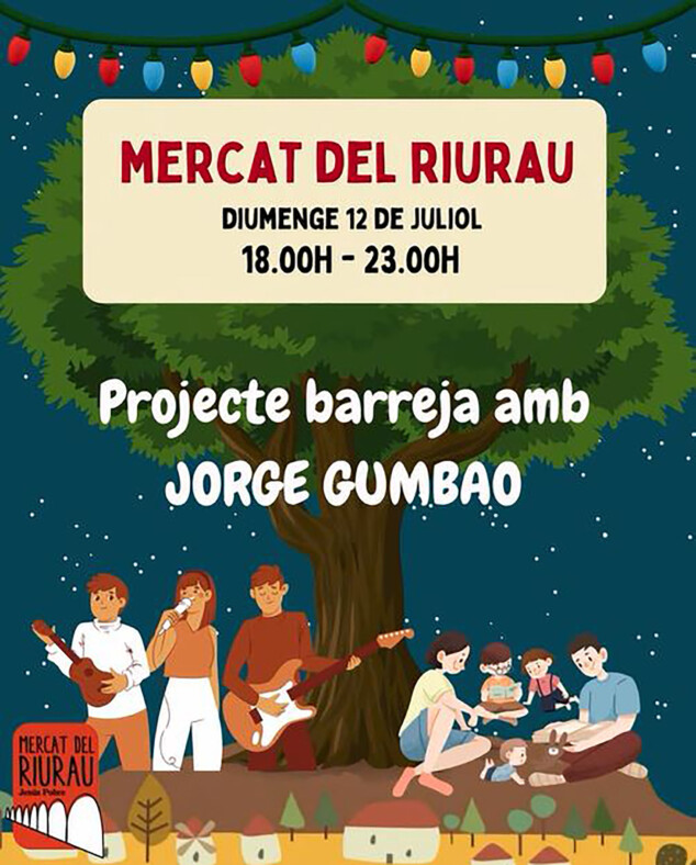 Jorge Gumbau llevará la música tradicional valenciana en directo al Mercat del Riurau de Jesús Pobre 1 Imagen: Actuación Jorge Gumbau en el Mercat del Riurau de Jesús Pobre