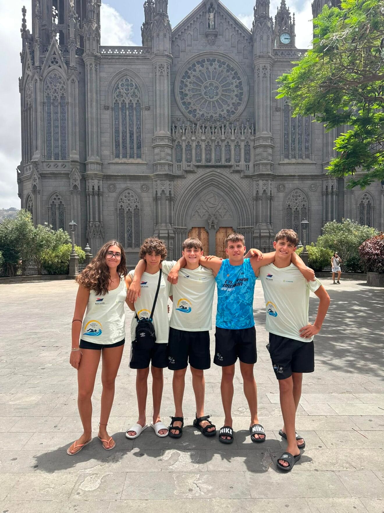 Equipo del Club Natació Dénia en Gran Canaria
