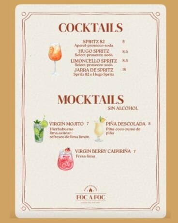 Cocktails y Mocktails