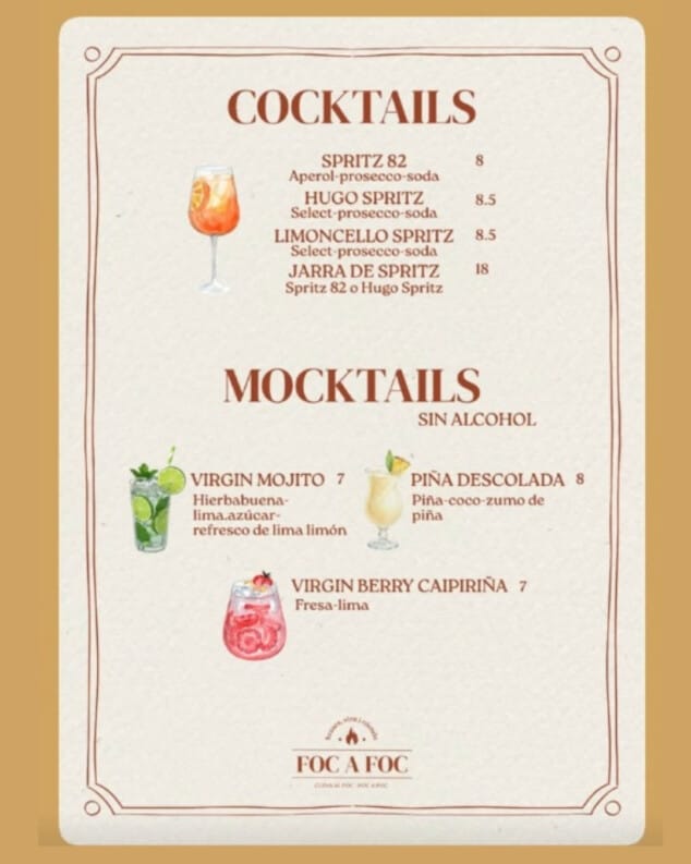 Brasa, producto fresco y cócteles: así se reinventa el menú del día 4 cocktails y mocktails