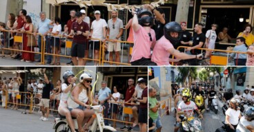 El Motoclub Vesp Dénia resucita la carrera de cintas en Marqués de Campo para ayudar a un amigo