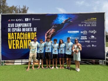El equipo del Club Natació Dénia en el Campeonato de España Infantil