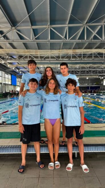 Equipo infantil del Club Natació Dénia en el Campeonato Autonómico