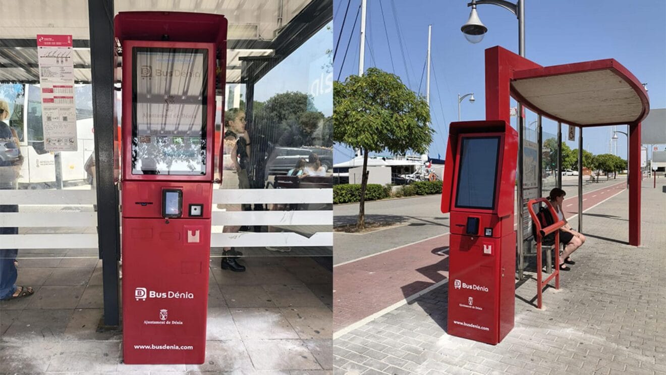 Máquinas automáticas de recarga de bonos de Bus Dénia
