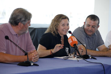 Amparo Mata durante el acto de presentación de los Moros y Cristianos Dénia 2026