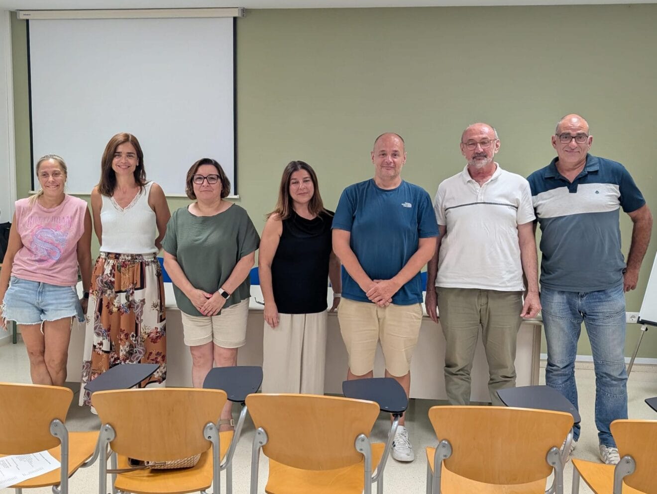 Junta Directiva del Dénia Bàsquet tras la asamblea