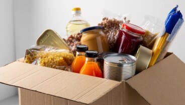 Recogida de alimentos imperecederos